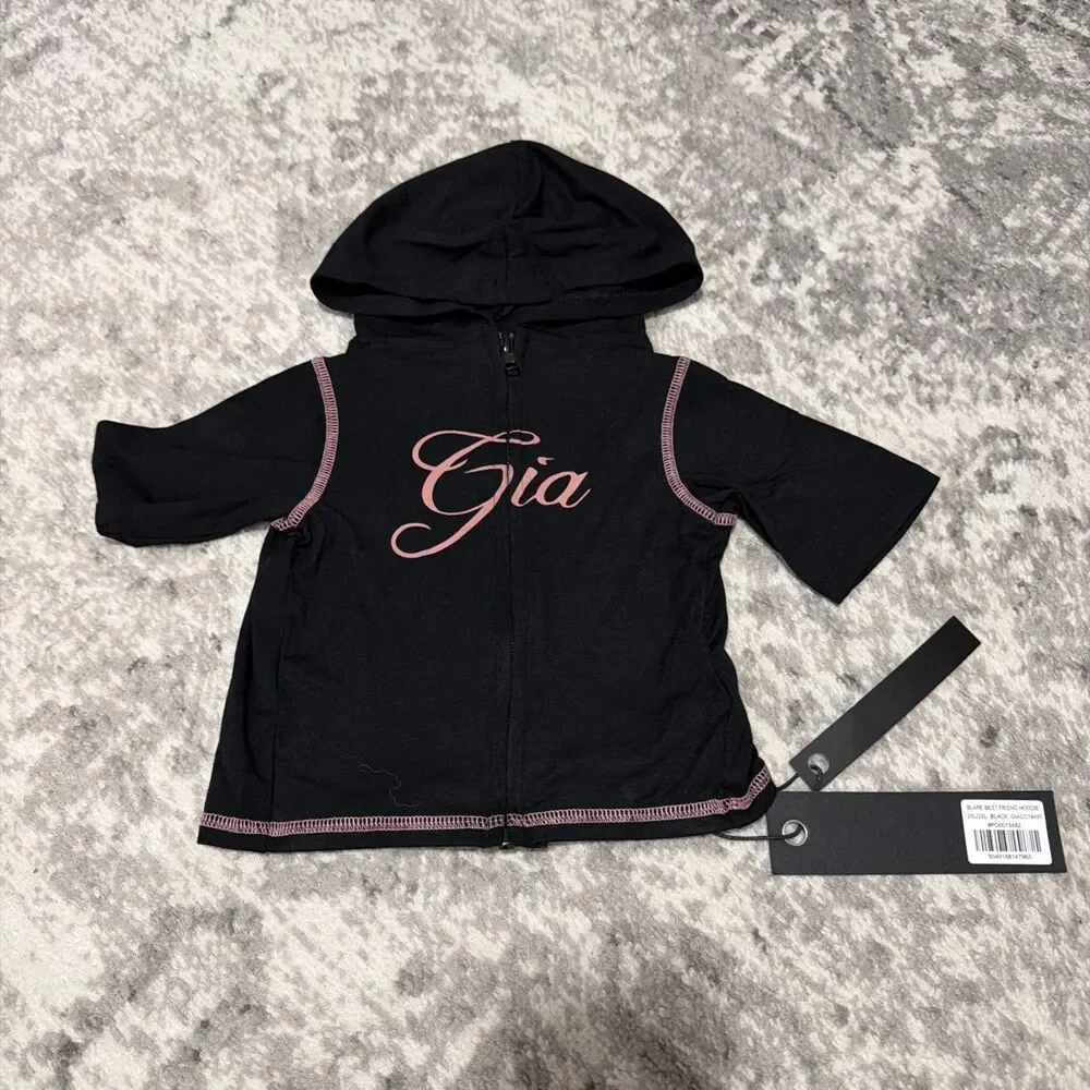 I.AM.GIA BLARE BEST FRIEND DOG HOODIE BLACK 2XL/3XL
